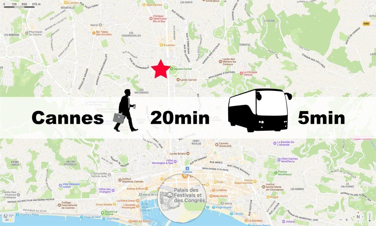 Magnifique Appartement Le Cannet,Cannes, Parking, Wifi Kültér fotó