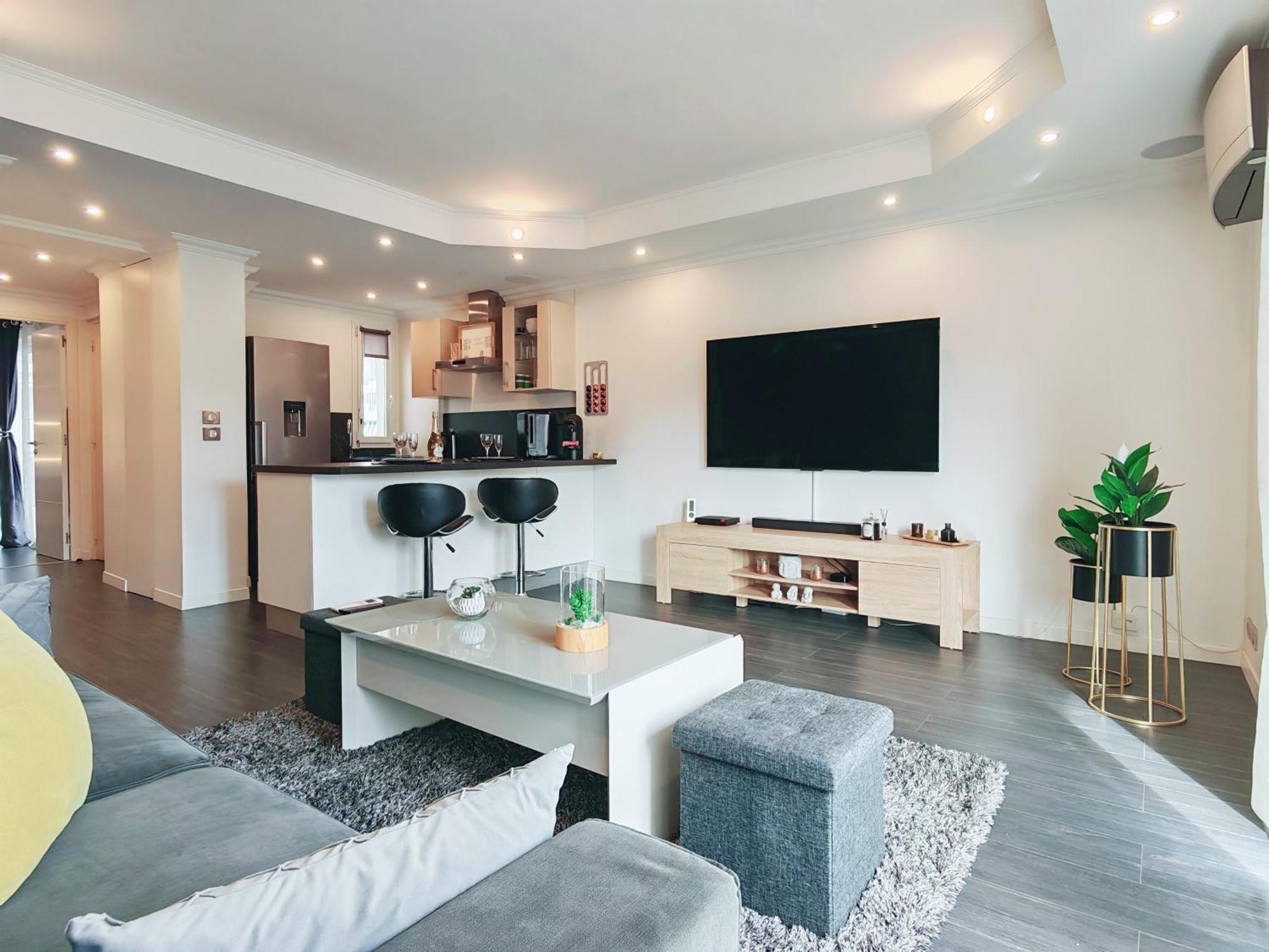 Magnifique Appartement Le Cannet,Cannes, Parking, Wifi Kültér fotó